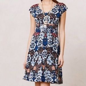 Anthropologie patterned dress